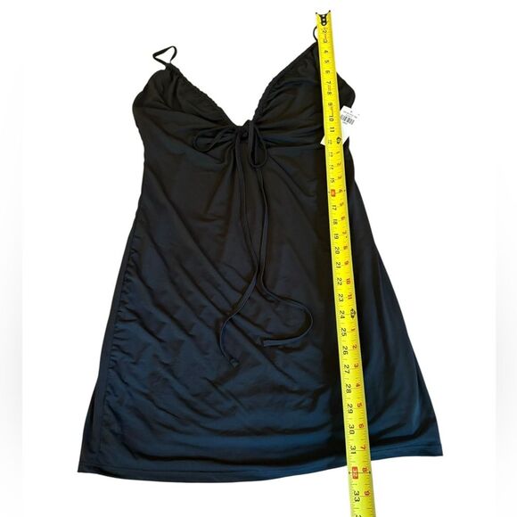 Abercrombie & Fitch Convertible Strappy Cutout Mini Dress Womens Large Black NEW - Picture 14 of 14